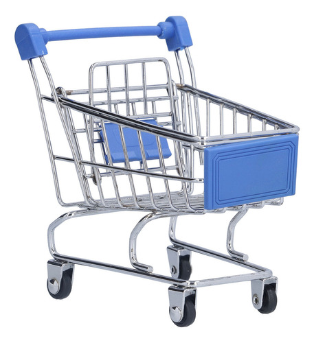 Mini Carrito Utilitario De Supermercado Hand Blue Exquisite