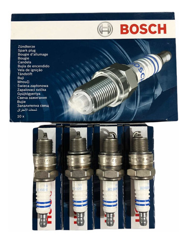 Bujias Bosch Wr8bc+ Para Fiat 600 0.6 Hasta 1975 Rosca Corta