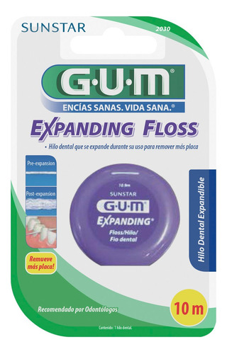 Hilo dental GUM Expanding Floss 10 m