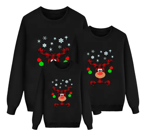 comprar Conjunto Pijama Seda Navideño Familiar Juego Manga Larga