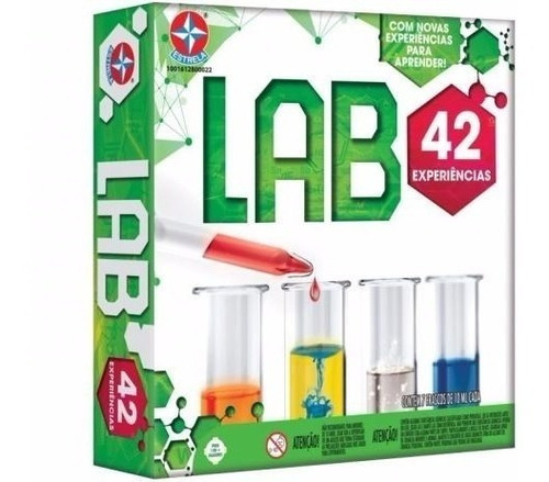 Brinquedo Laboratorio Lab 42 Kit De 42 Experiências Estrela