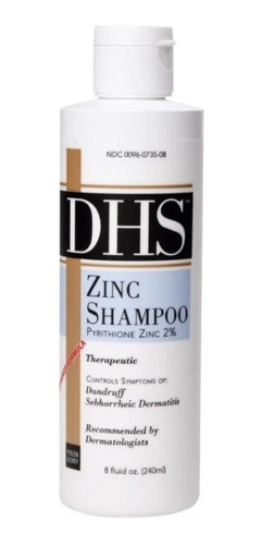 Shampoo Dhs Zinc Para Dermatitis Seborreica Y Caspa 240ml