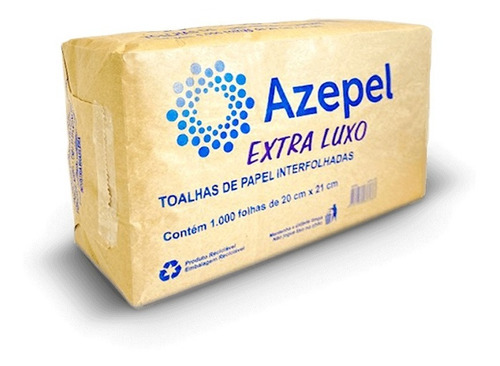 Papel Toalha Interfolha Extra Luxo 21x20 C/1000- Azepel