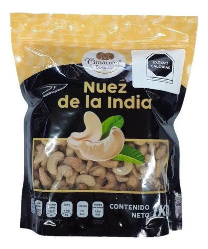 Nuez De La India Tostada Con Sal De Mar De 1kg - Cimarrón
