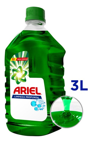 Jabón Líquido Ariel Limpieza Profunda 3 L