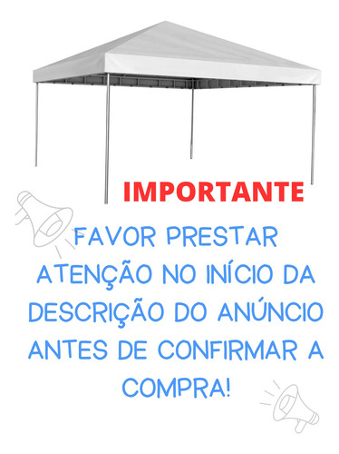Tenda Piramidal 7x6 M Completa Com 01 Fechamento-lateral Pvc