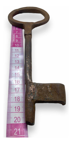 Súper!!! Llave Antigua De Hierro 20 Centímetros (Usado)