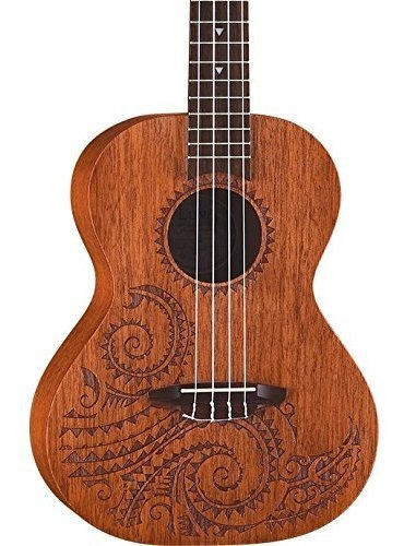 Ukelele De Caoba De Tenor Del Tatuaje De Luna Con Bolso