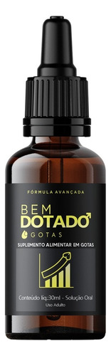 Bem Dotado Gotas 30ml Vigor E Energia 1un Prazer Masculino Sabor S/ Sabor