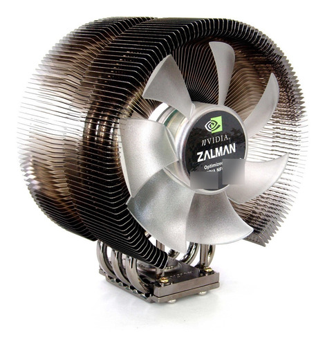 Cpu Cooler Zalman Para Intel Amd Led Verde Computadora Mesa