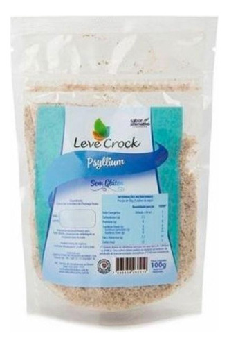 Kit 2 Psyllium Fibra Natural Sem Glúten Leve Crock 100g