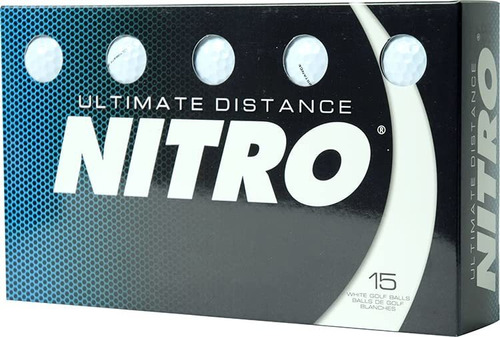 Nitro Ultimate Distance Juego 15 Pelota Golf Logotipo