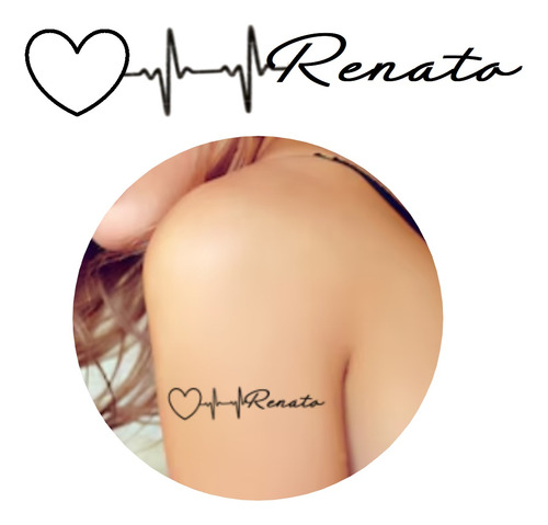 Tatuagem Temporária Personalizada Namorados Nome