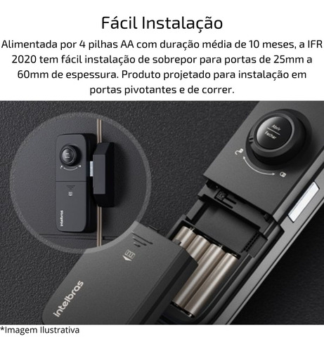 Fechadura Smart De Sobrepor Ifr 2020 Izy Intelbras