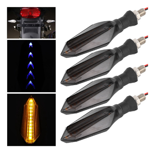 4 Unidades De Indicador Led De Fluxo Sequencial De Dois Lado