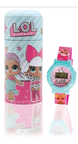 Reloj Niños + Alcancía Lol-frozen-toy Story 4 Licencia Orig.