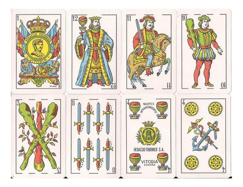 Baraja Cartas Española Nº35 En Celofán 50 Cartas Fournier Reverso Rojo