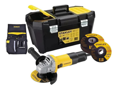 Kit Stanley Sg7115v10-kit Esmeril 4.1/2  750w +10 Discos+bol