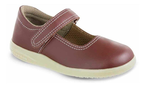 Imagen 1 de 6 de Zapatos Colegio Mafalda Rojo Para Niña Croydon