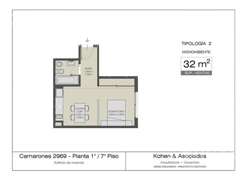 Imagen 2 de 20 de Villa Santa Rita Venta Monoambiente A Estrenar Oportunidad !!!