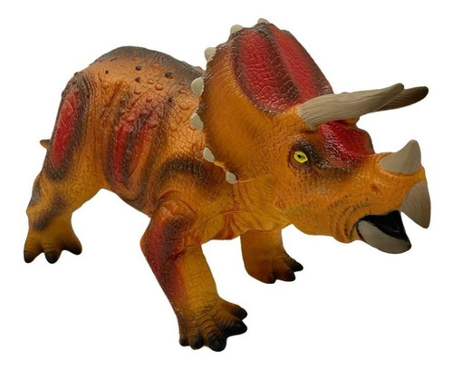 Brinquedo Infantil Dinossauro Triceratops Realista Sonoro 