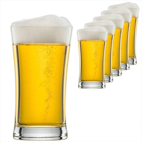 Jogo 6 Taças De Cerveja Cristal Pilsner 283ml Schoot Zwiesel