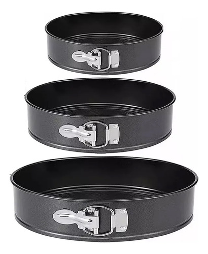 Moldes Redondos Para Bolos De 12/18/22cm, 3 Peças
