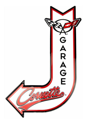 Corvette Garage Sign  Vintage Chevrolet  L Automotive W...