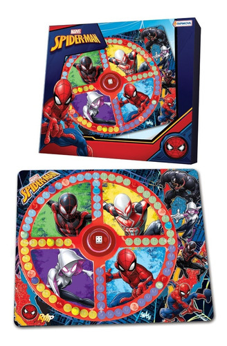 Ludo Matic Spiderman Juego De Mesa Cubillete Automático