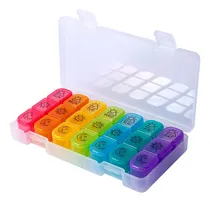 Comprar Pastillero Semanal 3 Tomas Organizador Medicamentos Portátil