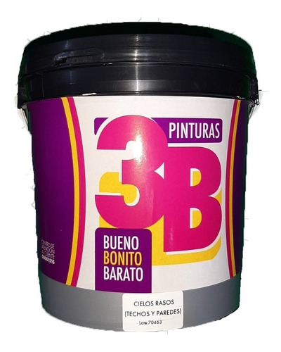 Pintura Cielo Rasos Techos Y Paredes 3.6lts Belco 3b - Aym