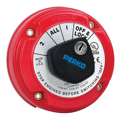 Perko 8504dp Interruptor Selector Bateria Servicio Medio 5-1