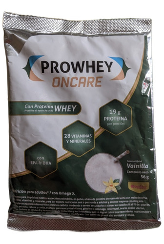 Prowhey Oncare Vainila 10sobres - g a $179