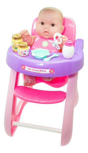 Jc Toys - Muñeca Y Silla Alta Lots To Love Babies De 14 Pu.