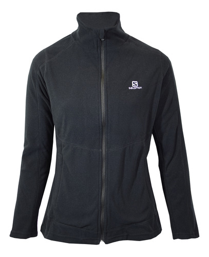 Campera Salomon Polar Lt Mujer Black