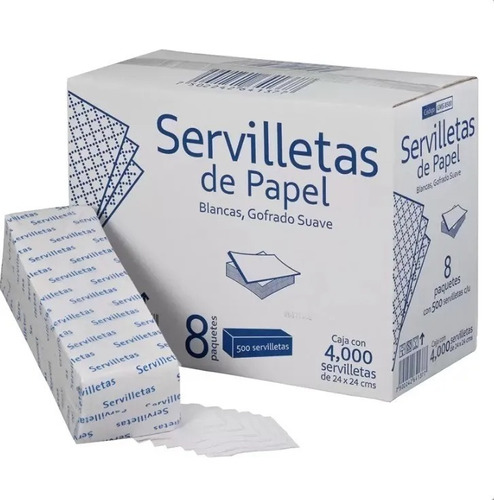 Servilleta De Papel 4,000 Piezas Grey Moon1