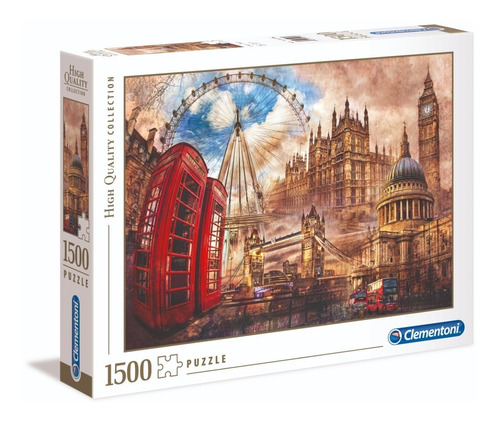 Puzzle Rompecabezas 1500 Vintage Londres Clementoni 31807