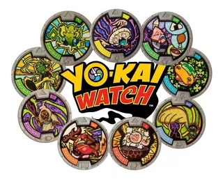 Yokai Watch 9 Medallas Serie 1 Diferentes Yo-kai