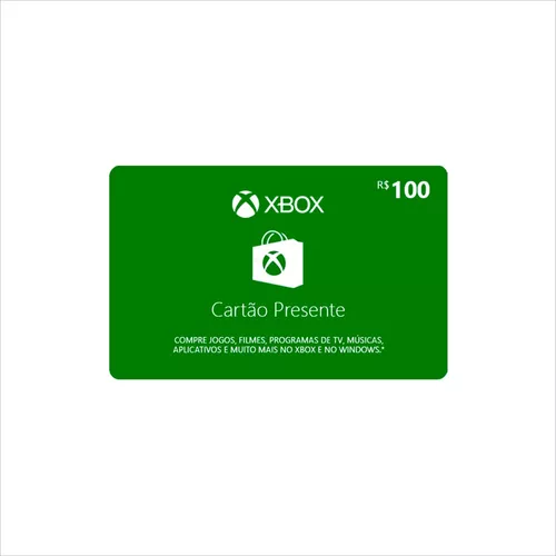 R$100 Xbox Store - Cartão-Presente Digital - [Exclusivo Brasil]