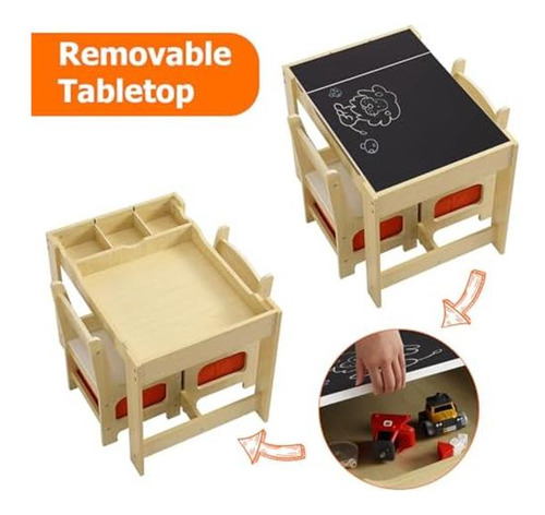 Mesa De Mesa Y Silla Para Niños, Mesa De Actividades De 4 En