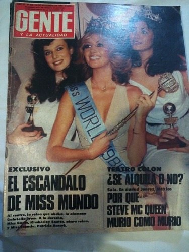Revista Gente 800 Vicente Forte Pintor - Miss Mundo 1980