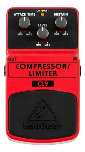 Compressor/limitador de pedal Behringer Cl-9 com eliminador