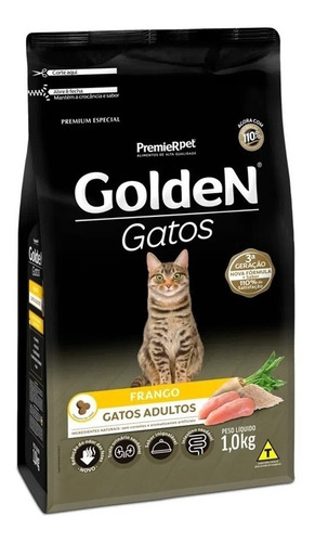 Alimento Golden Premium Especial para gato adulto sabor frango em sacola de 1kg