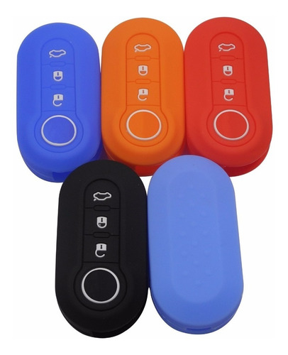 Accesorio Protector Silicona Para Llave Fiat 3 Botones