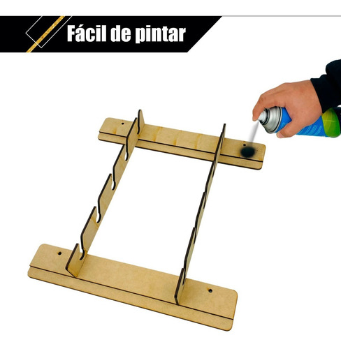 Imagen 10 de 10 de Perchero Organizador Porta Gorras Colgar Pared 10 Espacios