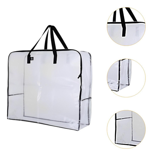 3 Bolsas Plegables Para Juguetes Con Asa Y Cremallera,