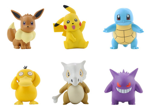 Pokémon Squirtle Colección X 6 Figuras