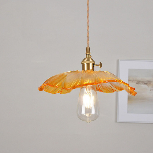 Lámpara Colgante Moderna, Lámpara Colgante Led, Naranja