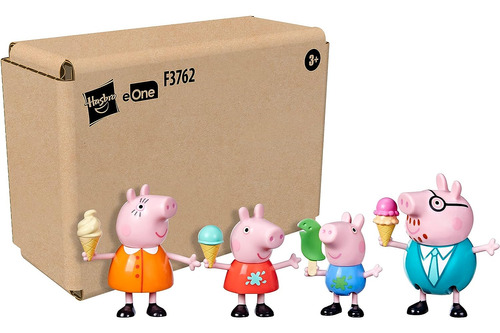 Paquete De 4 Figuras Peppa Pig De Juguete Con Golosinas