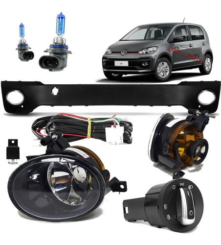 Kit Completo Farol Milha Aux Neb+branc Nov Up! 2018a 20 2021